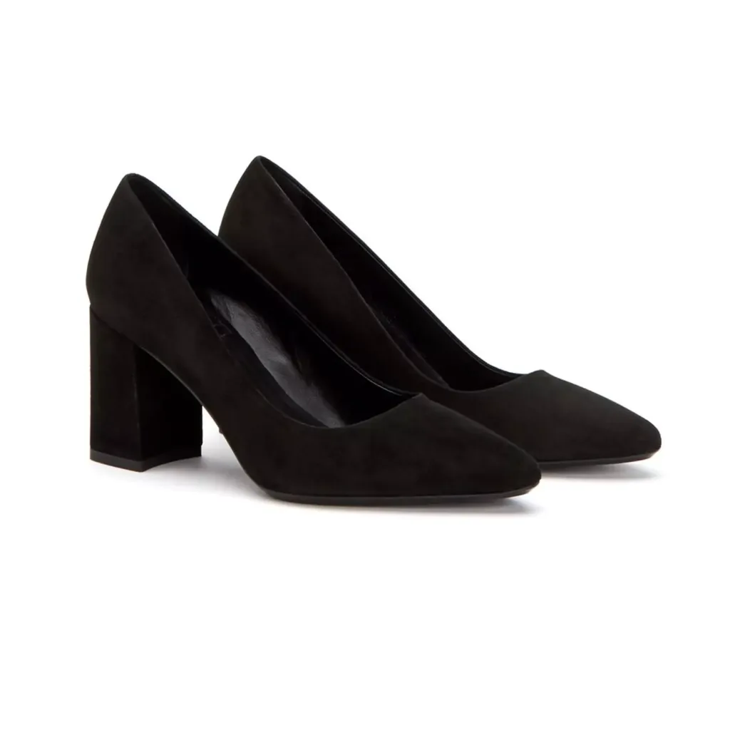 Pointed Toe Block Heels by Lajwanti Collections | Private Shoe Manufacturers