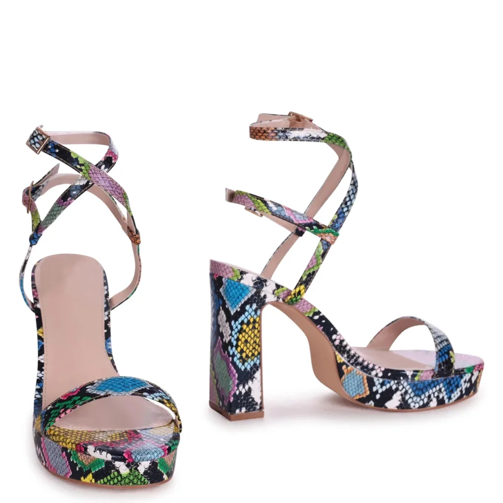 Custom Designer Block Heel Sandals | Lajwanti Collections