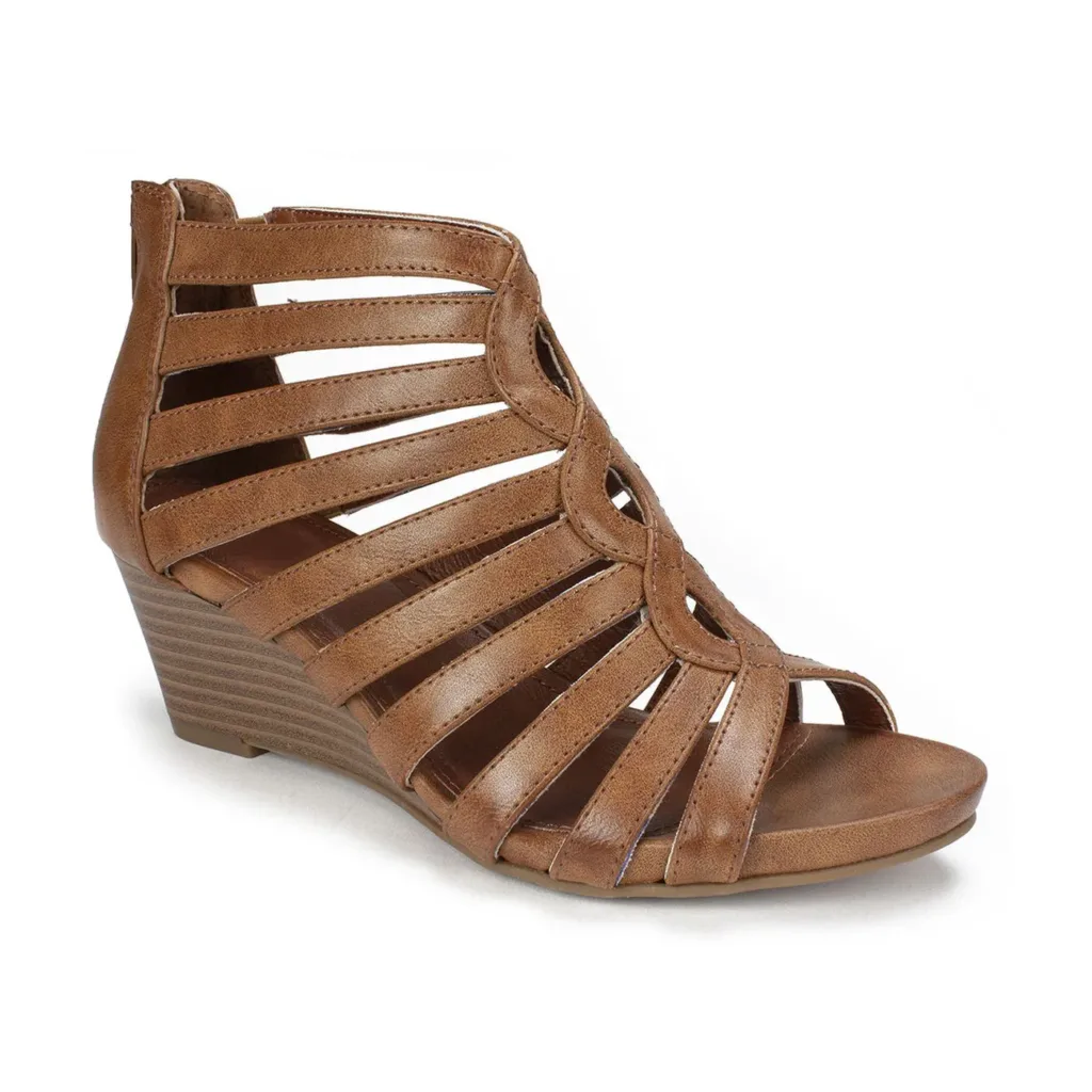 Brown Wedge Sandals - Comfortable and Stylish Footwear by Lajwanti Pakistan